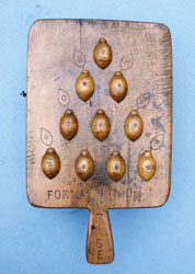 unusual handmade cupboard made from chopping boards & kitchenalia
