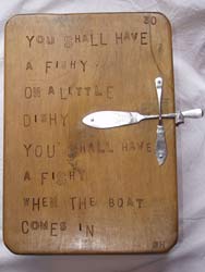 you shall have the fishy - unusual handmade cupboard made from chopping boards & kitchenalia
