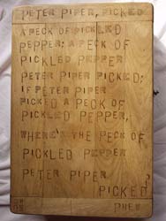peter piper - unusual handmade cupboard made from chopping boards & kitchenalia