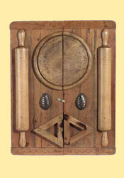 thyme for baking - unusual handmade cupboard made from chopping boards & kitchenalia