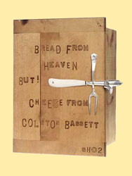 bread from heaven - unusual handmade cupboard made from chopping boards & kitchenalia
